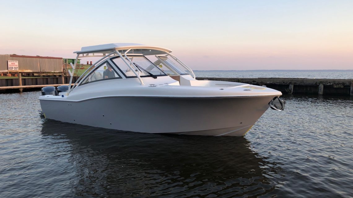 The all NEW Albemarle 31 DC 31 Stb Side Bow